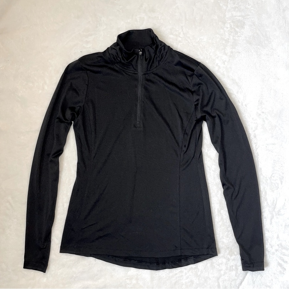 Danskin 1/2 Zip Pullover 1/4 Workout Long sleeve Top Fitted Athletic Shirt